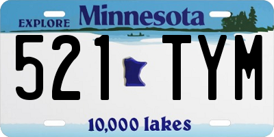 MN license plate 521TYM