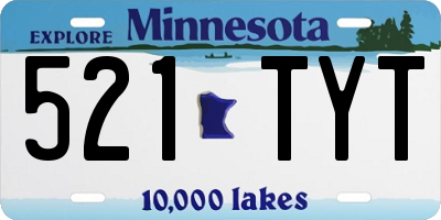 MN license plate 521TYT