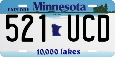 MN license plate 521UCD