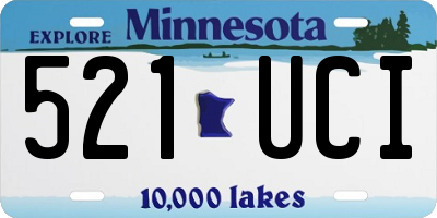 MN license plate 521UCI