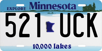 MN license plate 521UCK