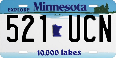 MN license plate 521UCN