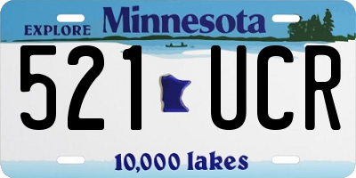 MN license plate 521UCR