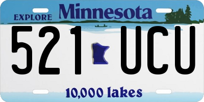 MN license plate 521UCU