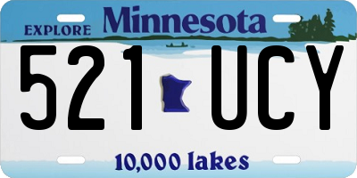 MN license plate 521UCY