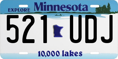 MN license plate 521UDJ