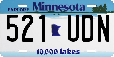 MN license plate 521UDN
