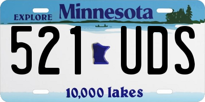 MN license plate 521UDS