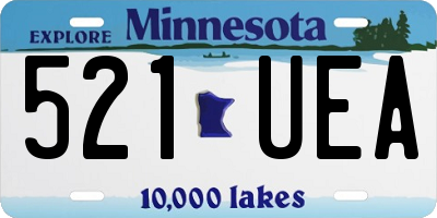 MN license plate 521UEA