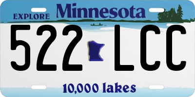 MN license plate 522LCC