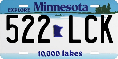 MN license plate 522LCK