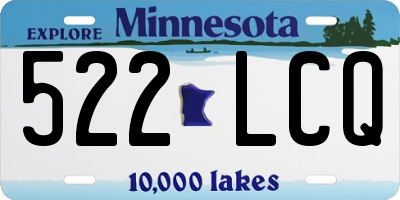 MN license plate 522LCQ