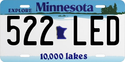 MN license plate 522LED
