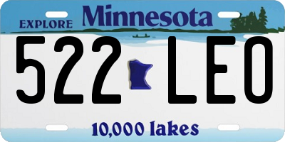 MN license plate 522LEO