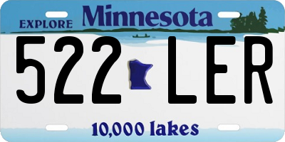 MN license plate 522LER