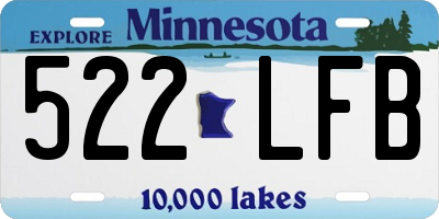MN license plate 522LFB