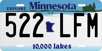 MN license plate 522LFM