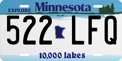 MN license plate 522LFQ
