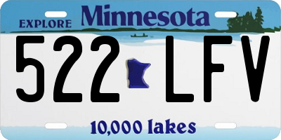 MN license plate 522LFV