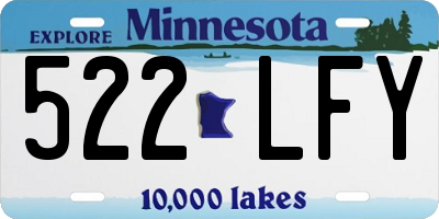 MN license plate 522LFY