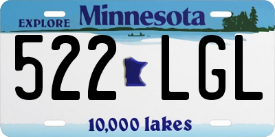 MN license plate 522LGL