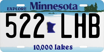 MN license plate 522LHB