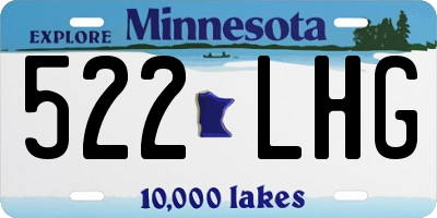 MN license plate 522LHG