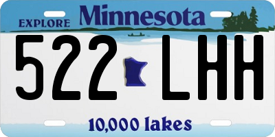 MN license plate 522LHH
