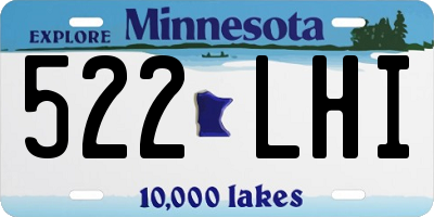 MN license plate 522LHI