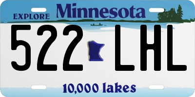 MN license plate 522LHL
