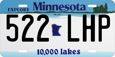 MN license plate 522LHP