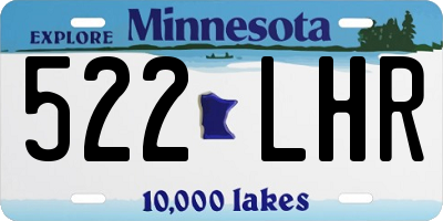 MN license plate 522LHR