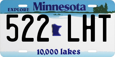 MN license plate 522LHT