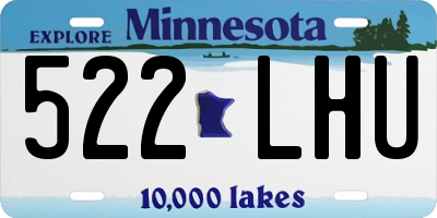 MN license plate 522LHU