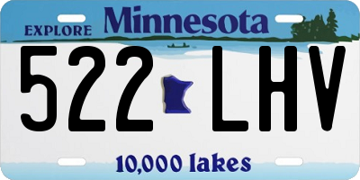 MN license plate 522LHV