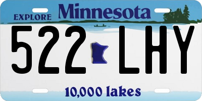 MN license plate 522LHY