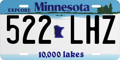 MN license plate 522LHZ