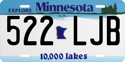 MN license plate 522LJB