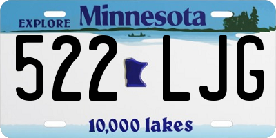 MN license plate 522LJG