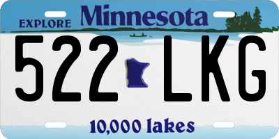 MN license plate 522LKG