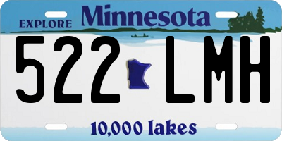 MN license plate 522LMH