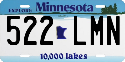 MN license plate 522LMN