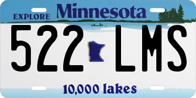 MN license plate 522LMS