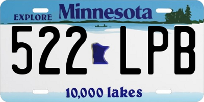 MN license plate 522LPB