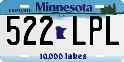 MN license plate 522LPL