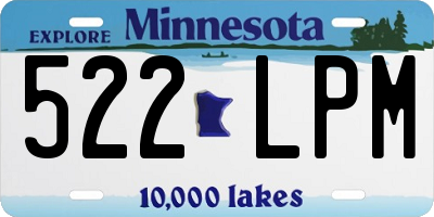 MN license plate 522LPM