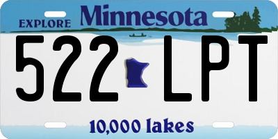 MN license plate 522LPT