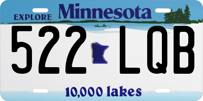 MN license plate 522LQB
