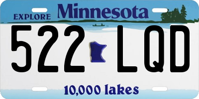 MN license plate 522LQD