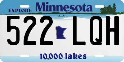 MN license plate 522LQH